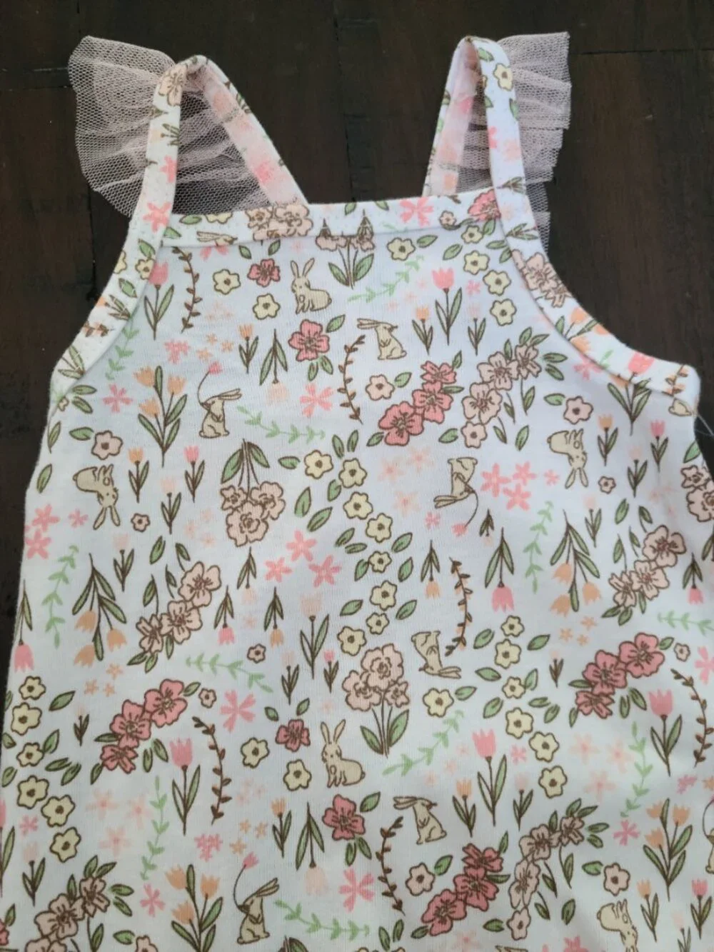 Chickpea Bunny Tank Romper